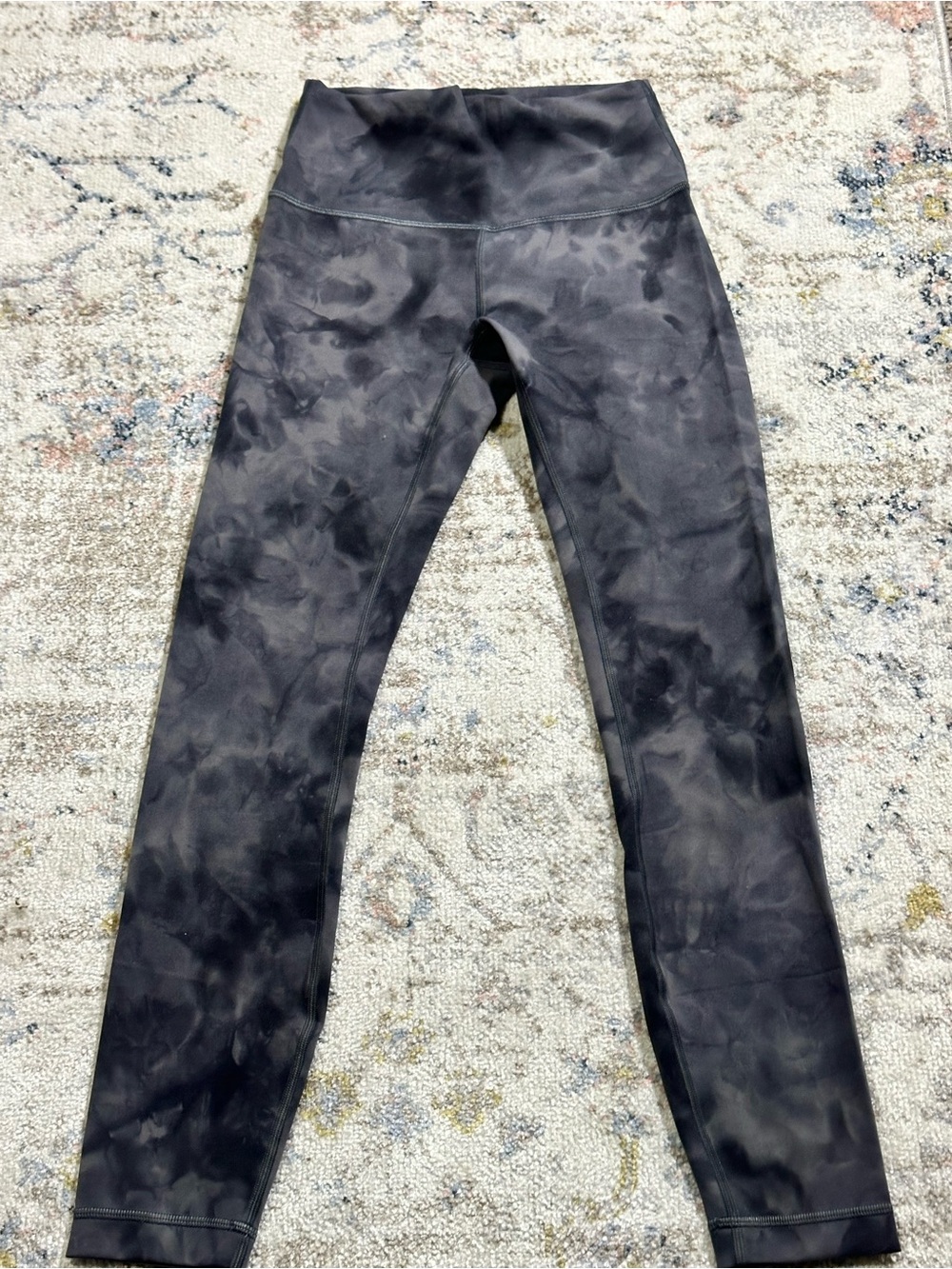 lululemon athletica Black Tie-Dye High-Rise Leggings
